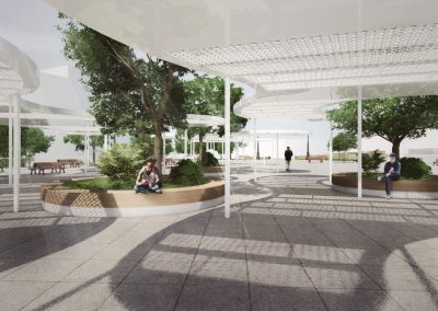 Proyecto de arquitectura cubierta Plaza Kabiezes Santurtzi
